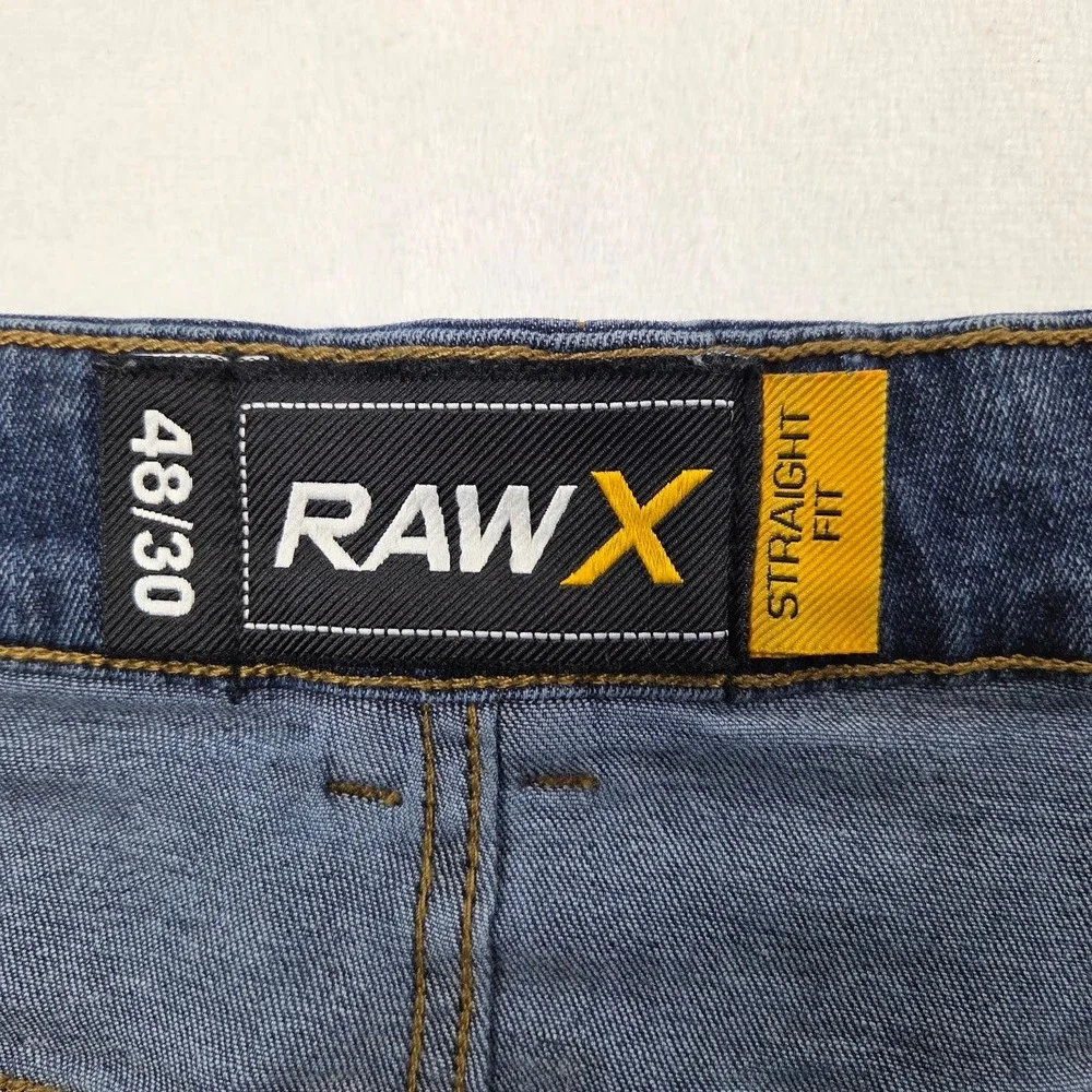 Raw X Jeans Mens 48 Blue Straight Fit Denim Classic Casual Excellent